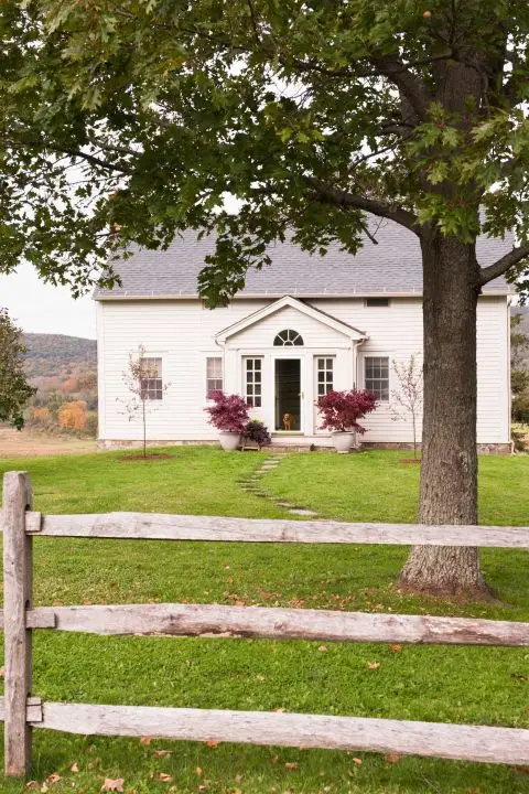 white cottage