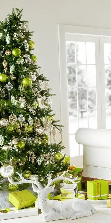 green gift wrapping