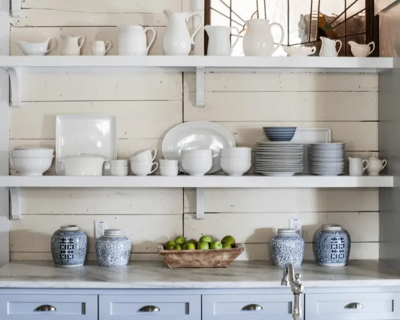 open shelving