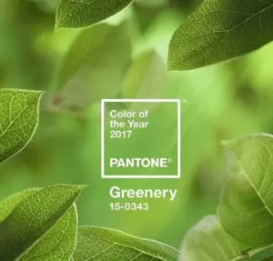 pantone greenery