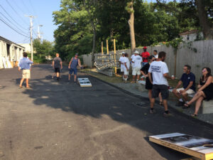 Cornhole at Family Cookout - 2018
