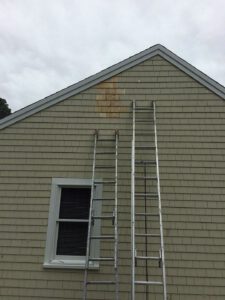 Removed vent and added shingles