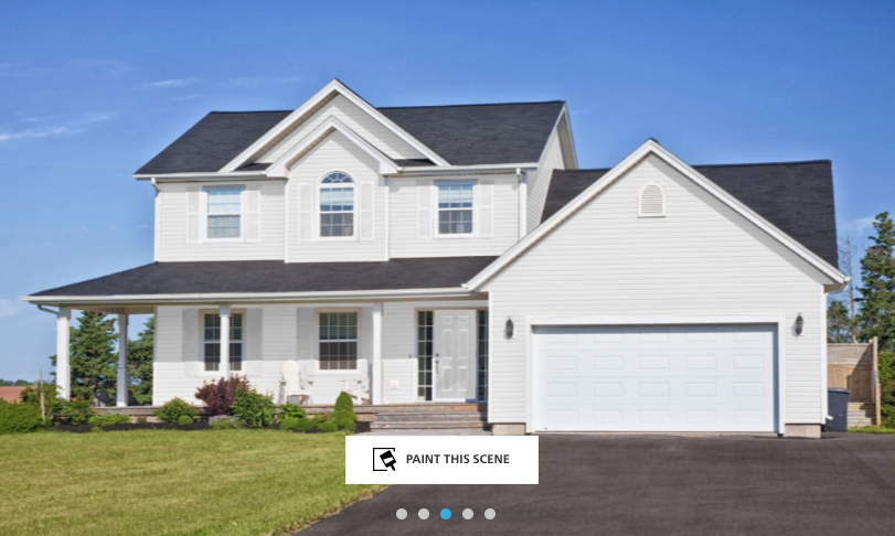 exterior paint scene