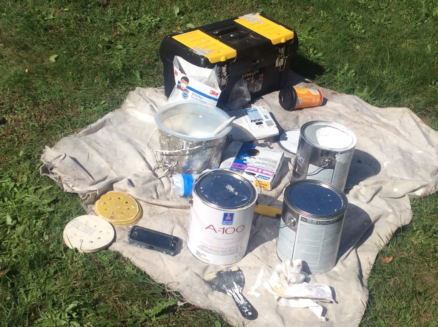 Paints on ground