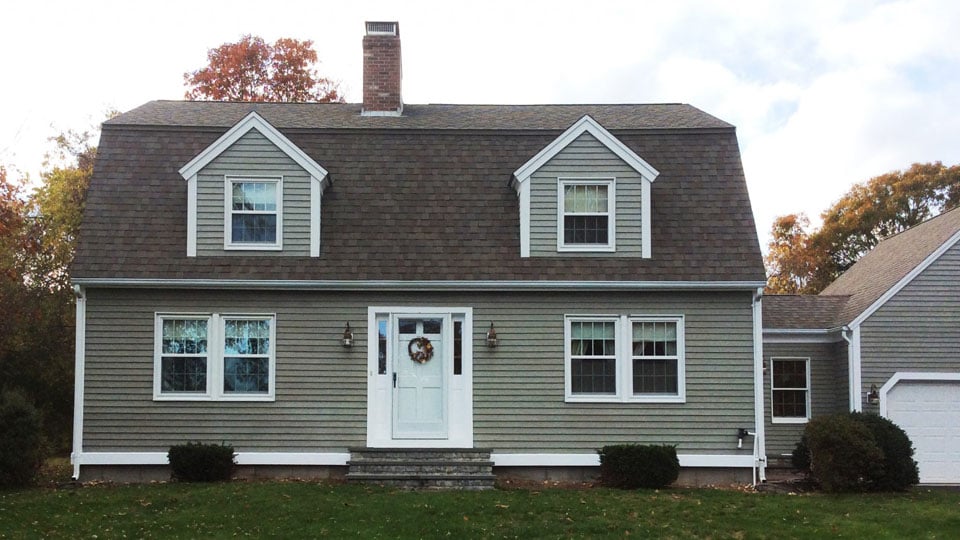 Exterior residential painted house